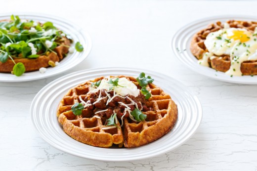 Savory Cornmeal Waffles Recipe